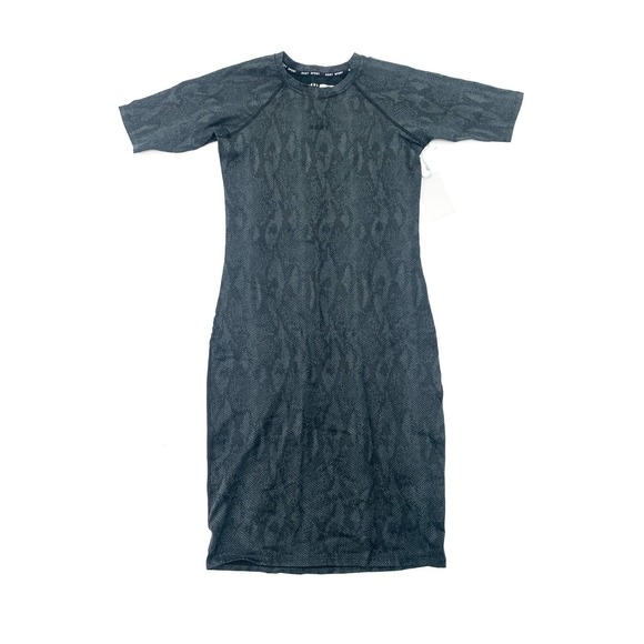 DKNY Sport Snakeskin Print Body Con Fitted Dress Gray size XS - Picture 1 of 3